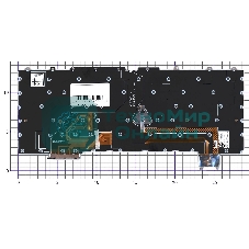 Клавиатура для ноутбука Lenovo ThinkPad Z13 Gen 1 черная без рамки с подсветкой