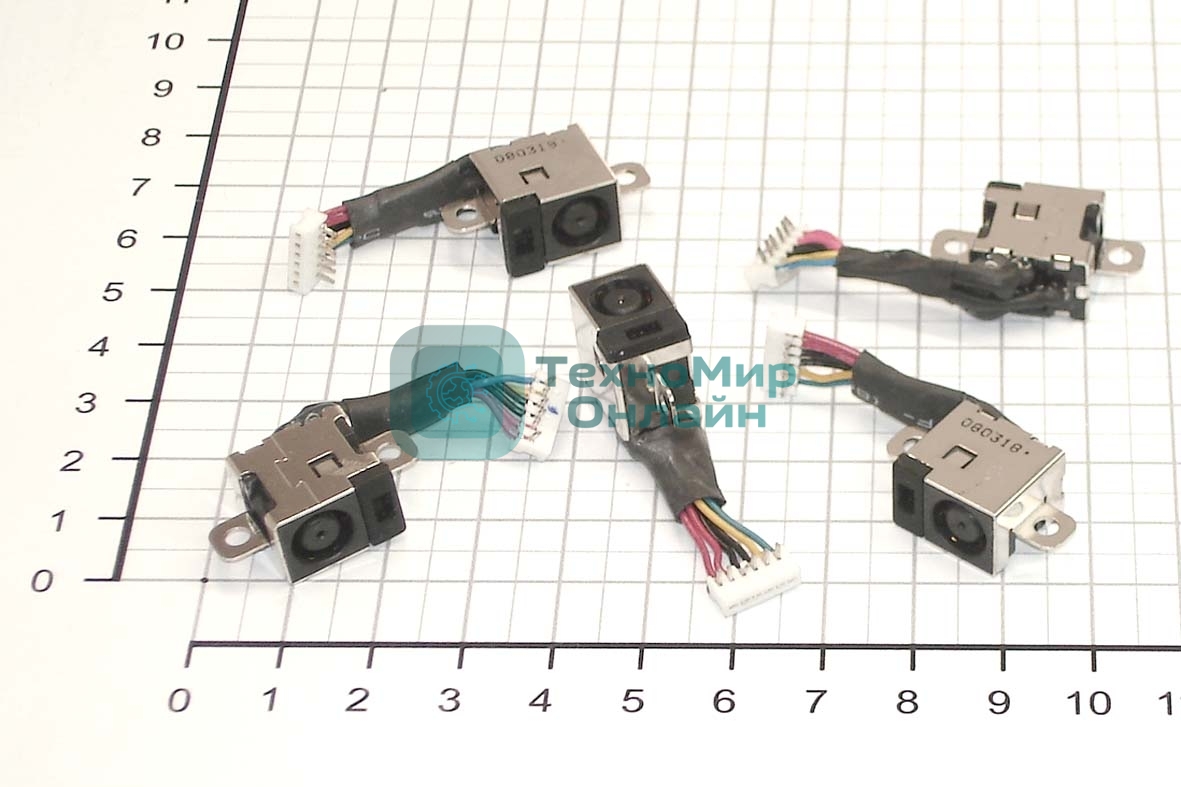 Разъем для ноутбука HY-HP016 HP Pavilion DV3000 DV6-6000 DV7-6000 DV7-6B 6C с кабелем