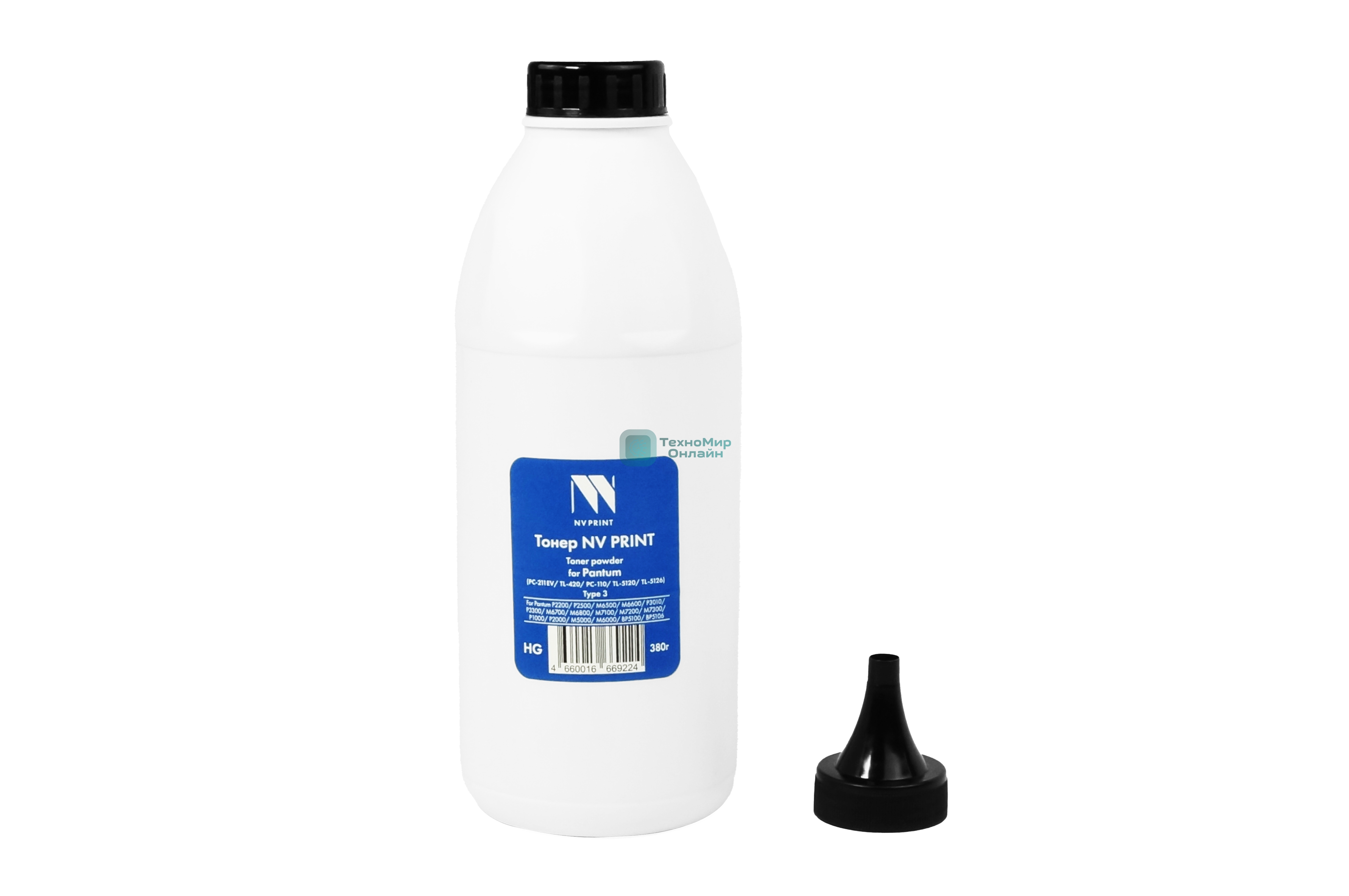 Тонер NVPrint для Pantum универсальный Type3 (380г) (TL-5120,TL-5126, PC-211EV, TL-420, PC-110) для M5000, M6000, BP5100, BP5106, P2200, P2500, M6500, M6600, P3010, P3300, M6700, M6800, M7100, M7200, M7300, P1000, P2000 совместимый