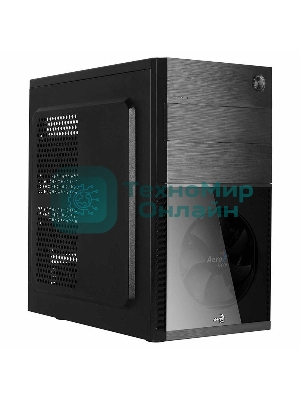 Компьютерный корпус Aerocool/Formula Cs-105, mATX, без БП, 187x361x355мм (ШxГxВ), USB 3.0 x1, USB 2.0 x1, металл 0,5мм, 120-мм вентилятор в комплекте, черный