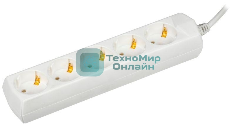 Удлинитель 5х7 м с заземл. 10А 250В У05 GENERICA 2P+PE 3х1 кв.мм IEK WYP10-10-05-07-Z-G