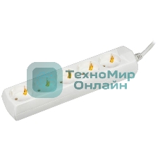 Удлинитель 5х7 м с заземл. 10А 250В У05 GENERICA 2P+PE 3х1 кв.мм IEK WYP10-10-05-07-Z-G