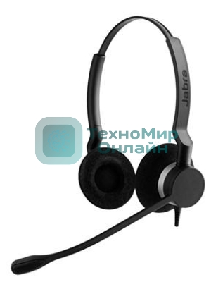 Гарнитура Jabra BIZ 2300 Duo USB чёрный, проводная