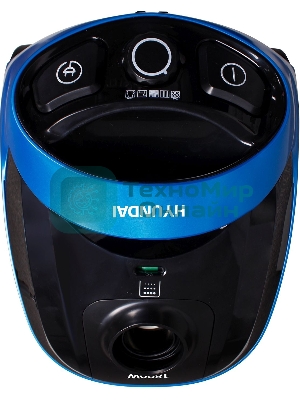 Пылесос Hyundai HYV-B1550 синий/черный, 250/1800 Вт, уборка сухая, пылесборник мешок, 1.5 л (в компл.:1мешок)