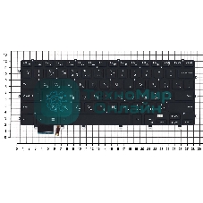 Клавиатура для ноутбука Dell XPS 15 9550 черная с подсветкой