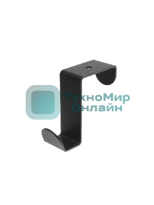 Держатель Rexant для хранения одежды в стиле лофт, крепление на дверь, 3 штуки, черный