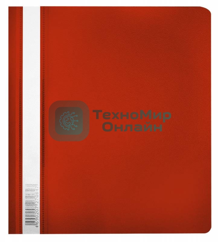 Папка-скоросшиватель Бюрократ Люкс -PSL20A5RED A5, прозрачный верхний лист, пластик, красный 0.14/0.18