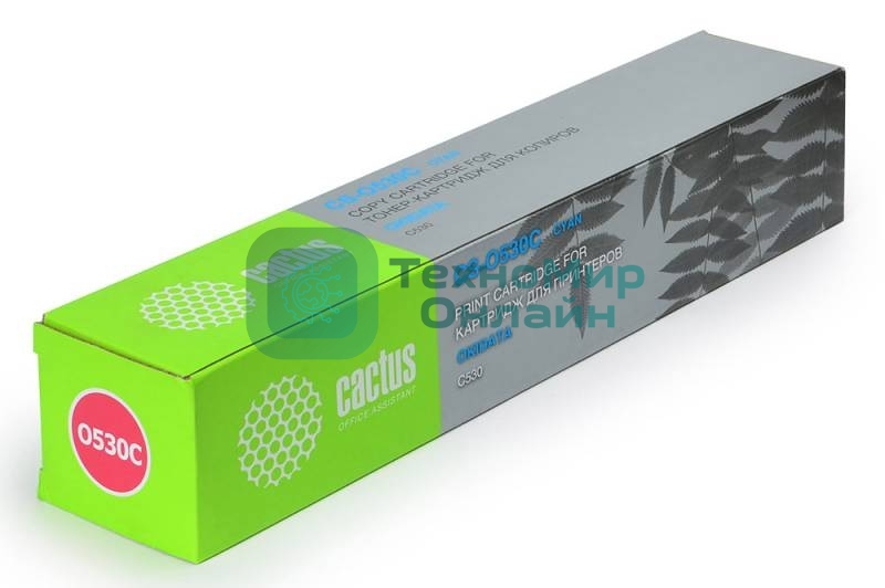 Картридж лазерный Cactus CS-O530C голубой (5000 стр.) для OKI C530