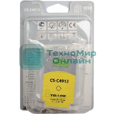 Картридж струйный Cactus CS-C4913 №82 желтый (72 мл) для HP Design Jet 500/800C