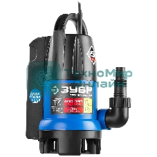 Насос ЗУБР НПГ-Т7-400 т7 аквасенсор погружн дренаж. для грязн водыd частиц до 35мм 400Вт датчик ур