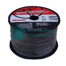 Провод ПГВА Rexant 1х0.75 мм², черный, бухта 100 м