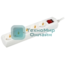 Удлинитель 5х1.5м с заземл. 10А 250В У05В GENERICA 2P+PE 3х1кв.мм IEK WYP10-10-05-D15-ZK-G