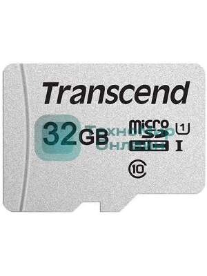 Флеш карта microSD 32Gb Transcend microSDHC Class 10 UHS-1 U1, (без адаптера), TLC