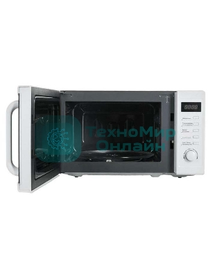 Микроволновая печь Midea AM820CUK-W белый, 20 л, 800 Вт, переключатели - кнопки, поворотный механизм