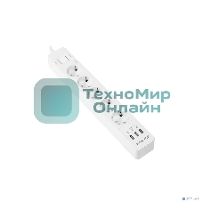 Удлинитель с USB зарядкой Harper UCH-510 White