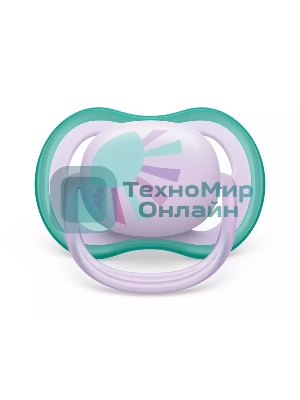 Пустышка Philips ultra air, солнышко, 0-6 мес., 1 шт.