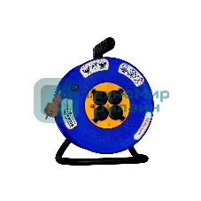 Удлинитель катушка UNIVersal ВЕМ-250 IP-44 термо ПВС 3x1,5 4 гнезда 50мс заземлением