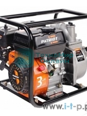 Мотопомпа Patriot MP 2036 S 335101420 Двиг. 4-т, АИ-92, 163сс, 5.5 л.с., самовсас., макс.производит. 36 м/ч (600 л/м), макс.глуб.всас. 8 м., макс.нап.30 м., диам.патруб.2