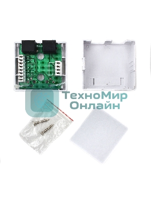 Розетка компьютерная NA-TA/1 RJ45+RJ11 кат.5e UTP внешняя 2 порта, 110&Krone