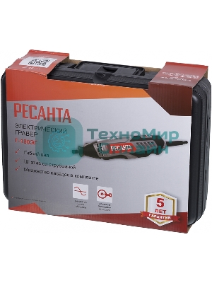 Прямошлифовальная машина (гравер) Ресанта Г-180ЭГ 180Вт кейс