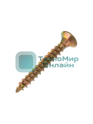 Саморез универсальный Kranz 3х25, желтый цинк, короб (200 шт./уп.)