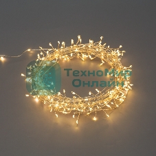 Гирлянда Neon-night роса Фейерверк с контроллером 20м, 500LED, цвет свечения теплый белый, на катушке