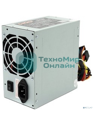 Блок питания ExeGate, AB500 (EX219185RUS), 500Вт, 80мм, серебряный