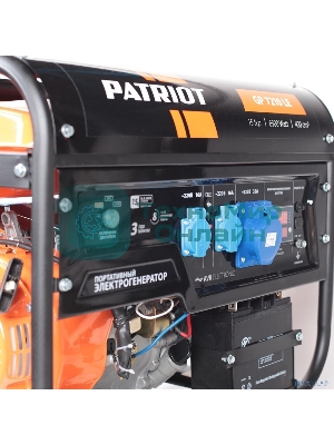Электрогенератор бензиновый Patriot GP 7210LE, 6.5 кВт, 78 дБ, 86 кг