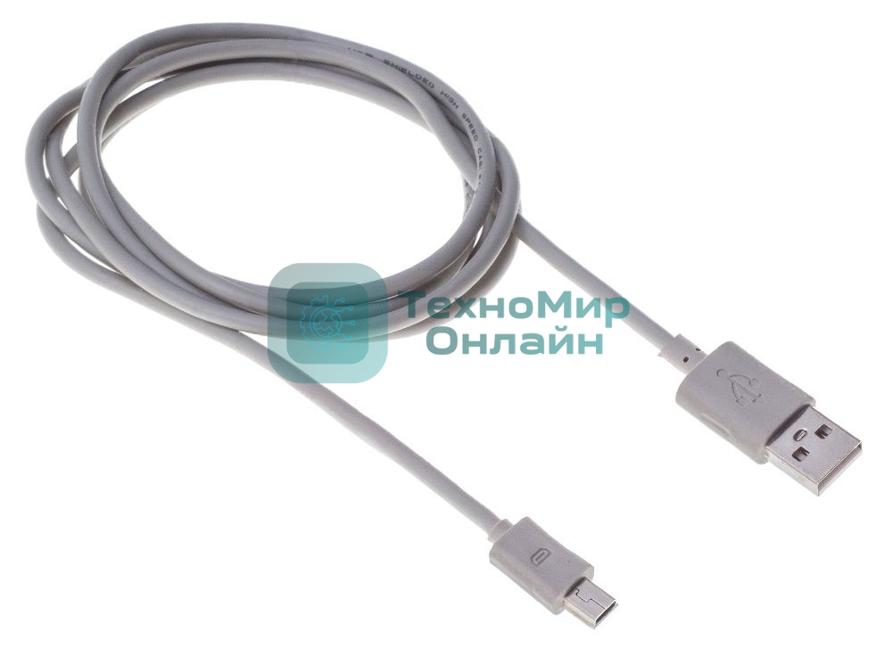 Кабель Buro BHP RET USB MINI18 USB A(m) mini USB B (m) 1.8м серый