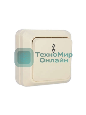 Выключатель проходной 1-кл. ОП Олимп 10А IP20 беж. Universal Б-О0025