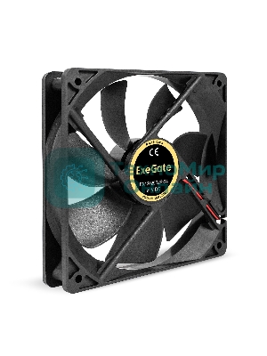 Вентилятор для корпуса ExeGate EX12025S2P-24 черный, 120 мм, 2100 об/мин, 34.2 дБ, 2 pin