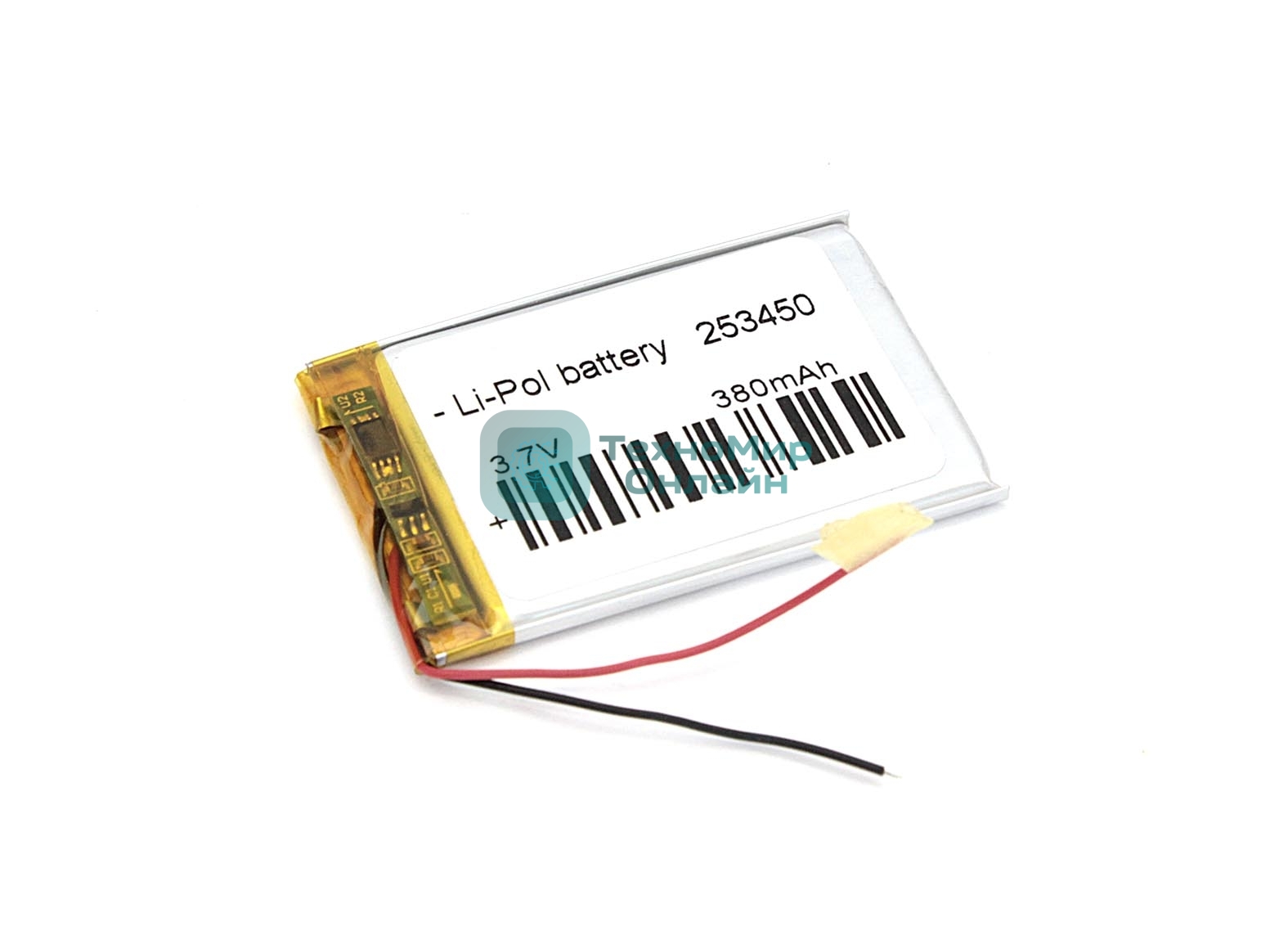 Аккумулятор Li-Pol (батарея) 2.5x34x50 мм 2pin 3.7V/380mAh