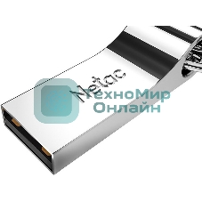 Флешка USB Netac U275 (NT03U275N-032G-20SL), 32Gb, USB 2.0, R/W 50/40, серебристый