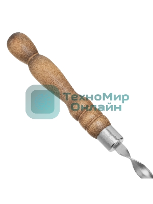 Набор шампуров угловых Palisad Camping 650 мм, с деревянной рукояткой, в чехле, 6 шт.