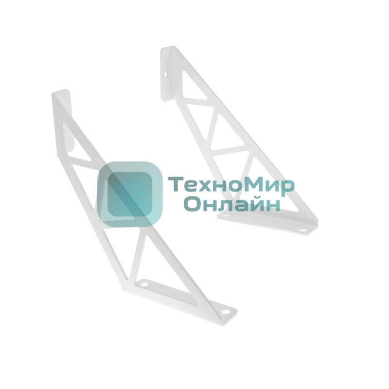 Кронштейн Rexant в стиле лофт для крепления полок, настенный, белый