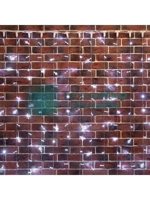 Гирлянда Neon-night Занавес 2х6м 768 LED белый прозрачный ПВХ IP65 эффект мерцания 230В нужен блок 303-500-1
