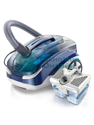 Моющий пылесос Thomas TWIN XT 788565, черный/синий, 325/1700 Вт, уборка влажная/сухая/сбор жидкости, пылесборник контейнер 2.6 л