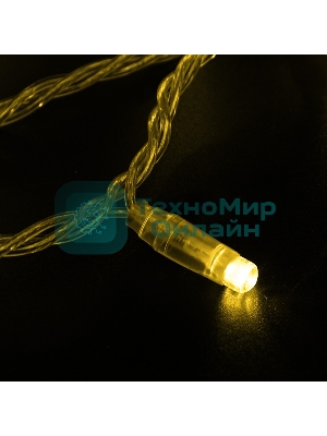 Гирлянда Neon-night Нить 10м, постоянное свечение, прозрачный ПВХ, 230В, желтый