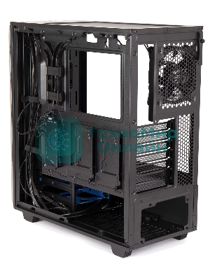 Компьютерный корпус Hiper PB81 черный без БП ATX 3x120мм 2xUSB2.0 2xUSB3.0 audio bott PSU