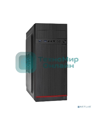 Компьютерный корпус Miditower ExeGate AA-442U2-AA400 (ATX, AA400 8 см, 1хUSB+2хUSB 3.0, аудио, черный)