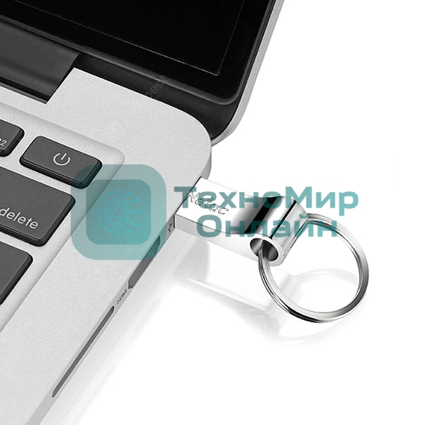 Флешка USB Netac U275 (NT03U275N-032G-20SL), 32Gb, USB 2.0, R/W 50/40, серебристый