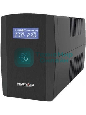 Источник бесперебойного питания Импульс JS10102 600Вт 1000ВА черный