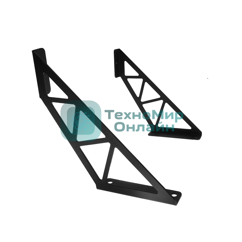 Кронштейн Rexant в стиле лофт для крепления полок, настенный, черный