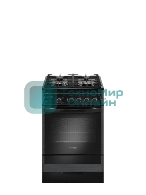 Плита газовая Gefest ПГ 5500-03 0044 черный, конфорок 4 шт, духовка 52 л, 50 см x 85 см x 58.5 см