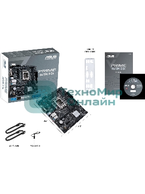 Материнская плата ASUS PRIME H610M-D D4, LGA 1700, Intel H610, 2xDDR4, 4xSATA, 1xM.2, 1xPCIe 4.0 x16, 1xPCI, 1xHDMI, 1xVGA, 1x 1Gb LAN, 2xUSB-A 2.0, 2xUSB-A 3.2 Gen 1, 3x3.5 мм, 7.1, mATX