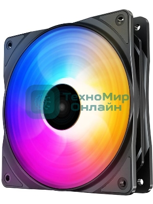 Вентилятор для корпуса DEEPCOOL RF120 FS черный, 120 мм, 1500 об/мин, 27 дБ, 4 pin