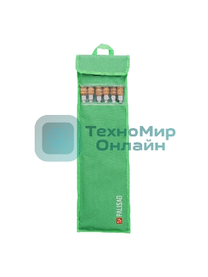 Набор шампуров угловых Palisad Camping 650 мм, с деревянной рукояткой, в чехле, 6 шт.