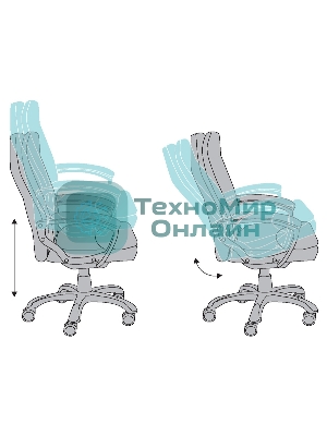 Кресло Бюрократ CH-868LT/#B черный, экокожа