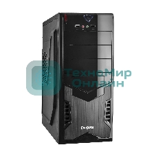 Компьютерный корпус Miditower ExeGate EX261448RUS CP-601 Black, ATX, (CP350W, 80мм), 2хUSB, Audio