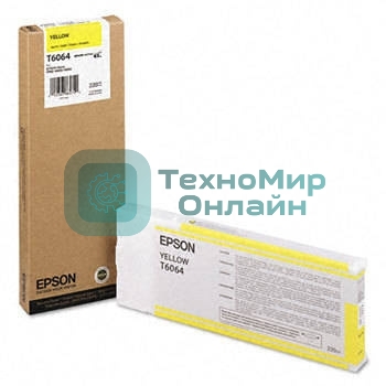 Картридж Epson C13T606400 желтый (220 мл) для Stylus Pro 4880
